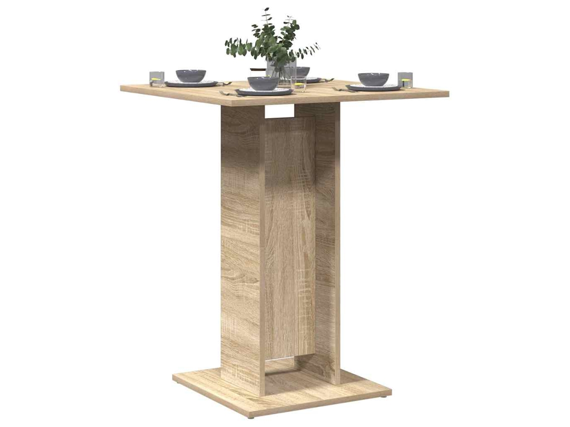 Vidaxl Mesa De Bistrô 60x60x75 Cm Derivados De Madeira Carvalho Sonoma