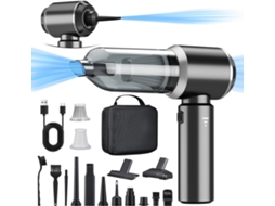 Aspirador De Pó Portátil 2 Em 1 A Bateria, 18000pa, Aspirador De Pó Portátil Sem Fio Para Carro, Potente, 3 Velocidades, 200.000 Rpm