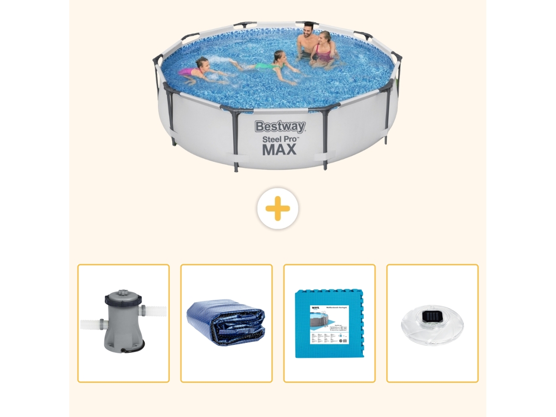 Bestway Piscina Bestway Steel Pro Max Redonda - 305x76 Cm - 5-peças S326