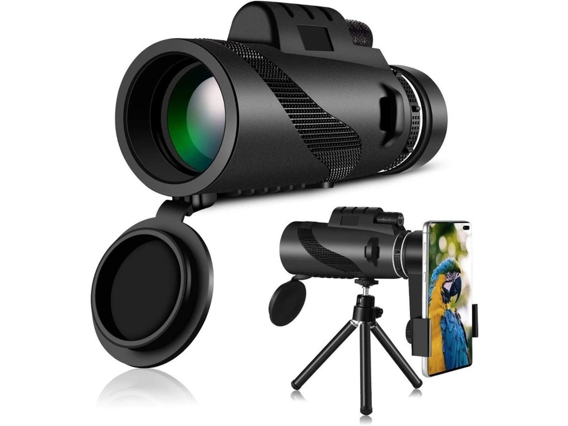 Telescópio Monocular De Alta Potência 80x100 Monocular Compacto E Portátil De Alta Definição Para Adultos Com Baixa Visão Noturna Bestvite (preto)