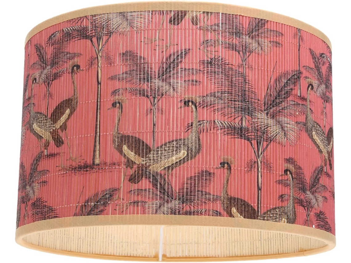 Abajur De Mesa Com Estampa Tropical Para Quarto E Sala De Estar, Resistente Ao Desbotamento.