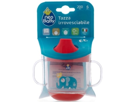 Copo Anti Queda 200ml 6m Neo Baby (várias Cores)