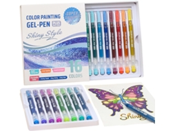 Conjunto De Canetas Gel Coloridas Para Escola Várias Cores, Dura 24/16