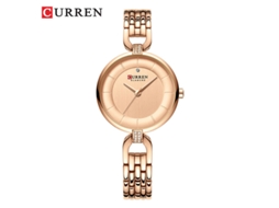 Relógio Feminino Elegante Com Strass, Relógio De Quartzo À Prova D'água, Relógio Feminino Para Negócios
