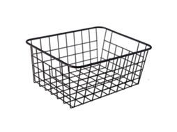 Cesta de arame de aço para armazenamento em cozinha, despensa, banheiro, lavanderia, geladeira S/MARCA