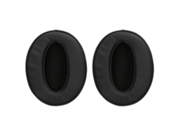 Almofadas Zruxe Para Auscultadores Sennheiser Hd4.50 Btnc (2 Unidades, Pele Proteica, Espuma De Memória, 90x80mm, Preto)