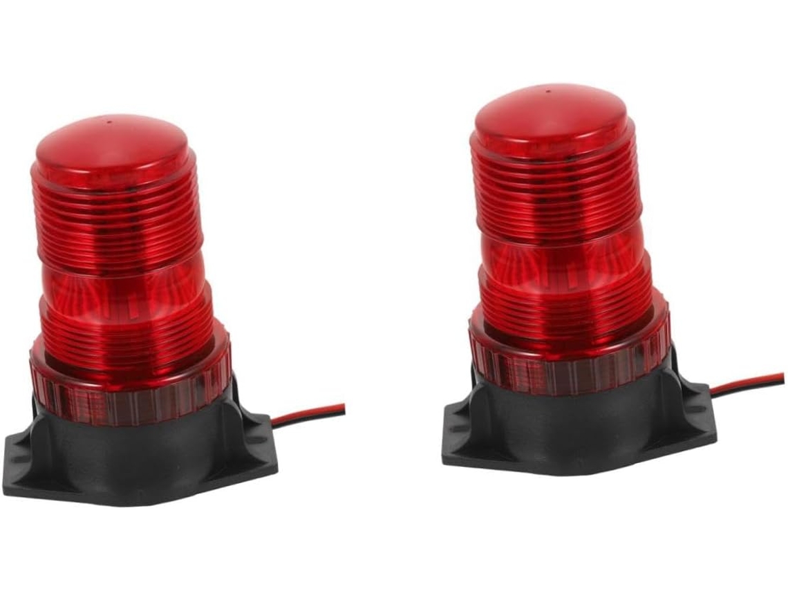 Luz De Advertência Estroboscópica Led 2 Peças, Alta Visibilidade Para Veículos De Construção, Luzes De Emergência