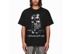 Rockinstone Terminator Chrome Black Adult T-shirt Size:s