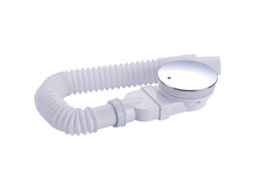 Sifão De Duche 90mm Extra Plano - Anti-odor Com Mangueira Flexível Branca