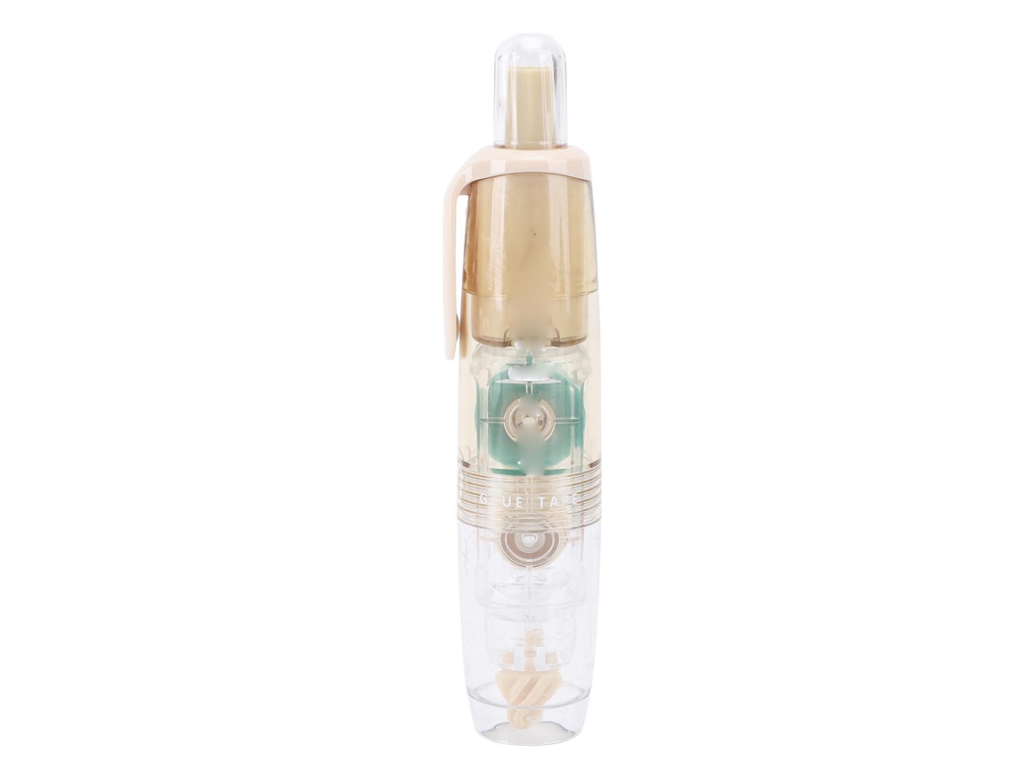 Dispensador de fita adesiva dupla face em rolo para scrapbooking e artesanato, cor pêssego