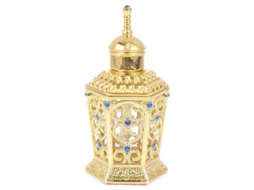 2026 botellas de Perfume de Cristal Vintage Vacías: 10ml Rellenables, Doradas