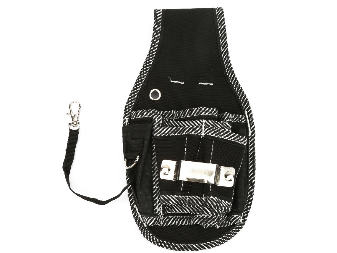 Bolsa de cintura Oxford com bolso para ferramentas, furadeira, chave de fenda e kit de utilidades.