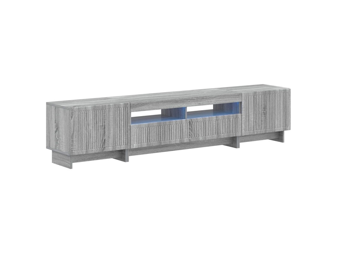 Vidaxl Armário De Tv Led De 5 Peças Sonoma Cinzento