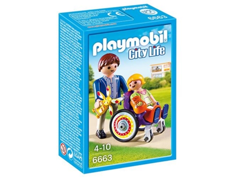 PLAYMOBIL City Life:  Criança em Cadeira de Rodas 6663 (Idade mínima: 4 - 12 Peças)