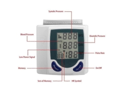Monitor De Pressão Arterial De Pulso, Monitores De Pressão Arterial Para Uso Doméstico, Bp Cuff Automático, Máquina De Pressão Arterial, Display