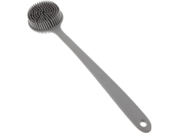 Escova De Costas Leve, Com Cabo Longo, Feita De Silicone Para Esfoliação Corporal E No Banho, Projetada Para Uso
