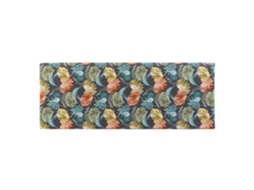 Cabeceira de Cama em Poliéster com Estampa de Madeira Tropical, 160x10x60cm