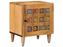 Vidaxl Armário De Cabeceira Natural 40 X 33,5 X 46 Cm