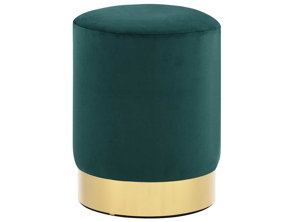 Vidaxl Banco 28 X 36 Cm Veludo Verde-escuro E Dourado