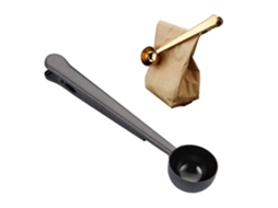 Medidor De Café Com Clipe Preto Colher Medidora Para Saquinho Para Máquina De Café Com Design Reutilizável E Fácil Limpeza