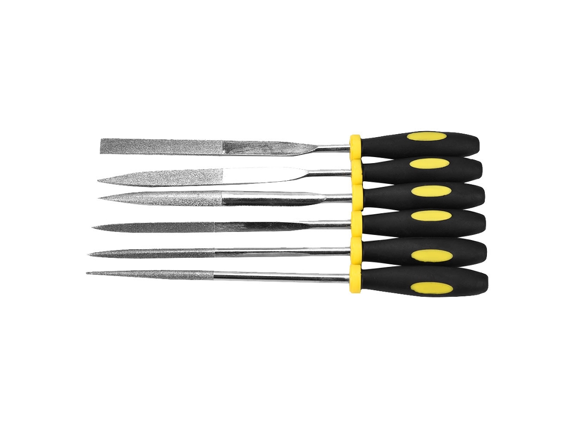 Conjunto De 6 Limas Mini Para Madeira E Metal Ferramenta Manual De Carpintaria Raspador Lima Aguja 4*160mm