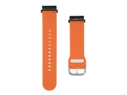 Pulseira de Relógio Silicone 22mm para Garmin Fenix 7 6 5 e Amazfit Falcon Laranja