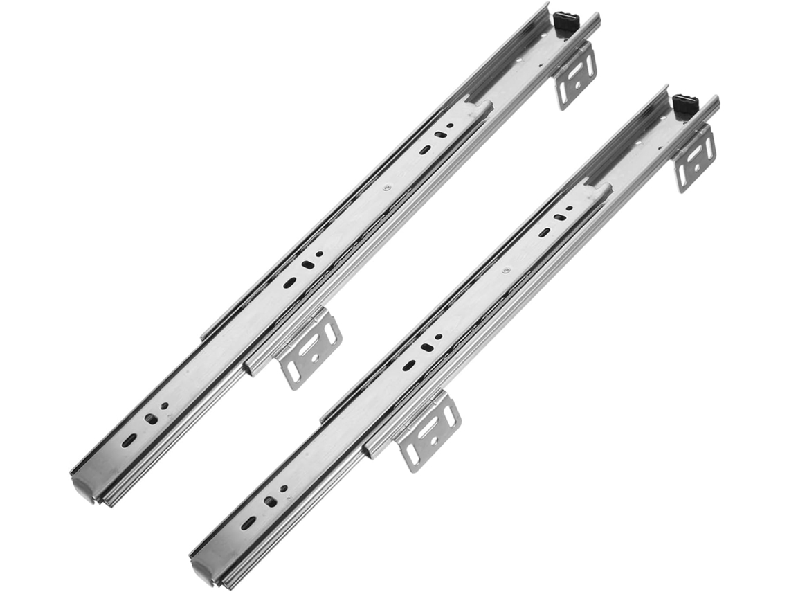 Nuobesty Conjunto De 2 Corrediças Laterais Para Gavetas Com Fechamento Suave E Rolamentos Esferas Armários Cozinha