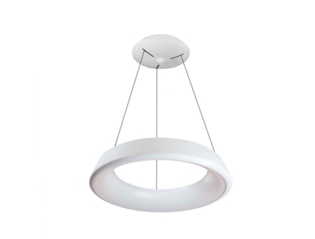 Luminária Pendente Lizer Led 21w Branca Cristalrecord