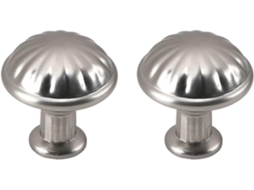 Conjunto De 2 Puxadores Redondos Para Gavetas E Armários Cozinha, Em Liga De Zinco Ideais Para Armários, Cômodas, Portas