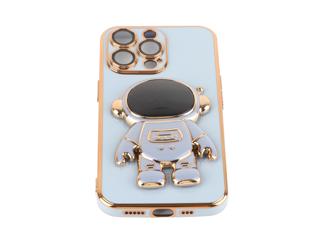 Capa de Telefone EOOCOO com suporte eletroplatado e proteção de lente