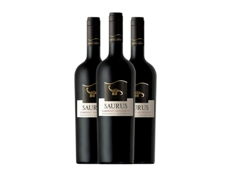 Vinho SCHROEDER Saurus Cabernet Sauvignon Patagonia (0.75 L - 3 Unidades)