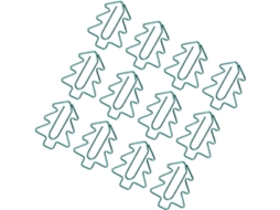 Clips De Papel Em Formato Árvore, Duráveis E Portáteis, Ideais Para Escritório E Presentes Escolares, Pacote Com 12 Unidades