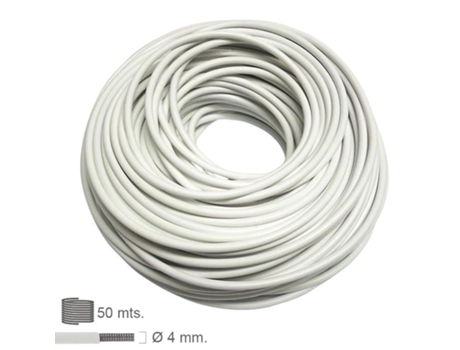 Gusanillo espiral visillo forrado (rollo 50 metros)