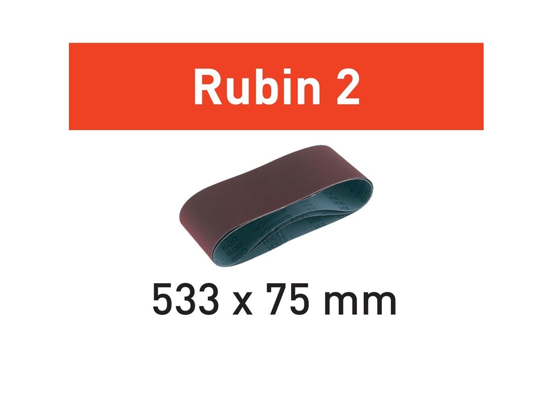 Cintas de Lixa Bs 75 L533X 75-Ru2/10 Rubin 2 P80