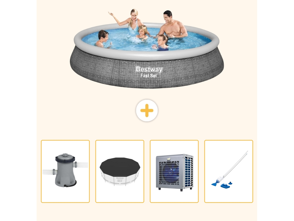 Bestway Piscina Bestway Fast Set Redonda - 396x84 Cm - 5-peças S199