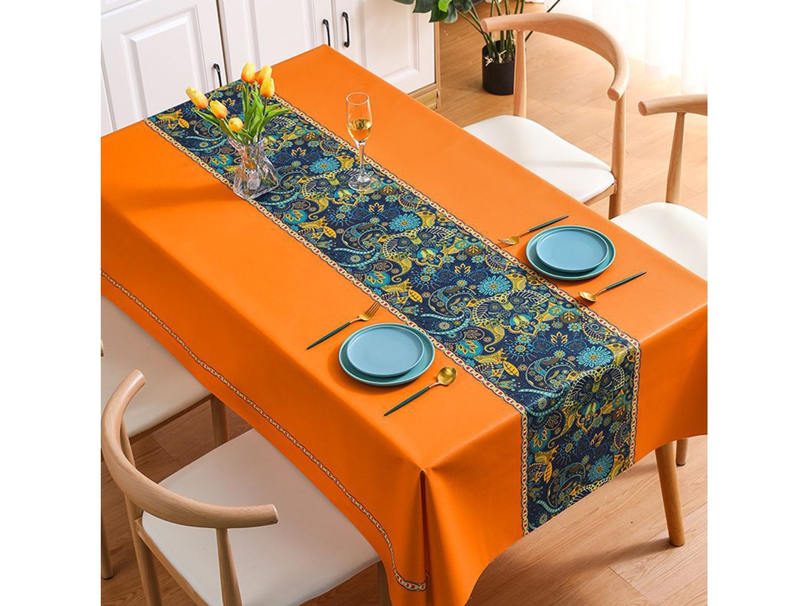 Toalha De Mesa Impermeável Em Vinil, Toalha De Mesa Resistente A Óleo E Respingos