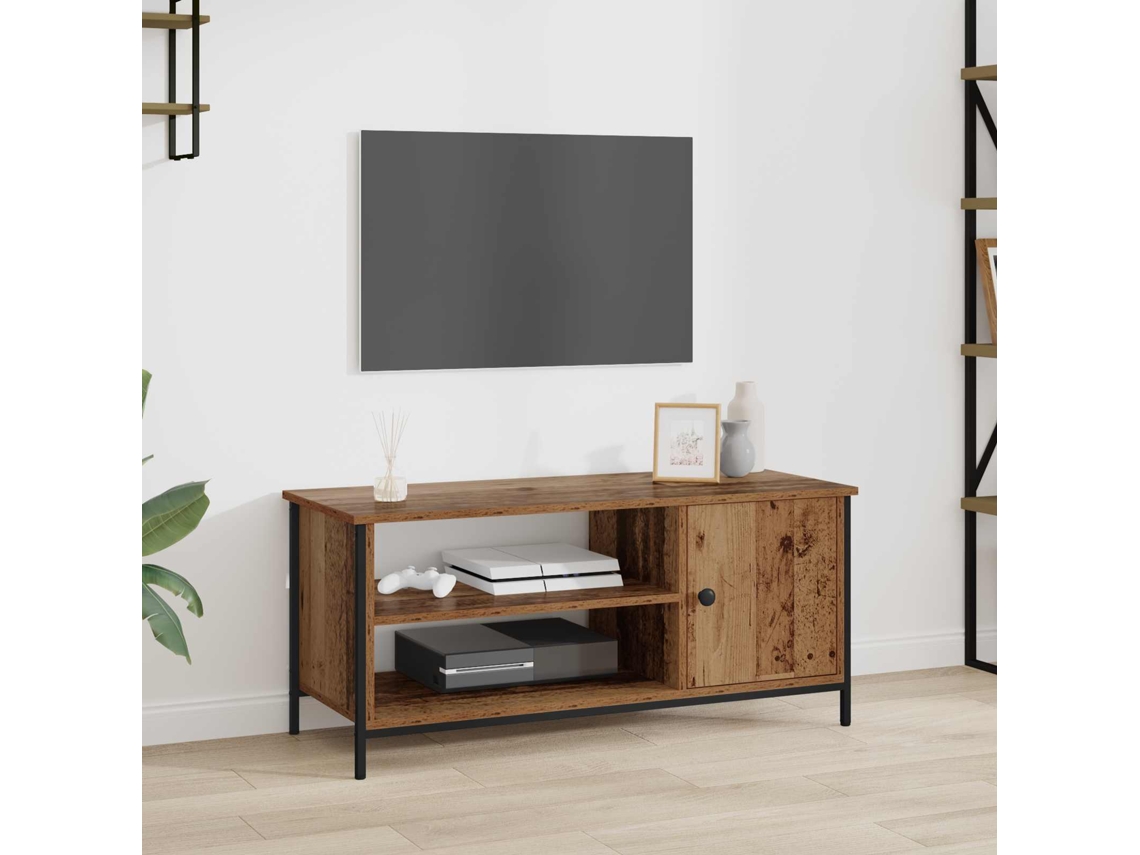 Vidaxl Gabinete Para Tv 100 X 40 X 45 Cm Madeira Antiga