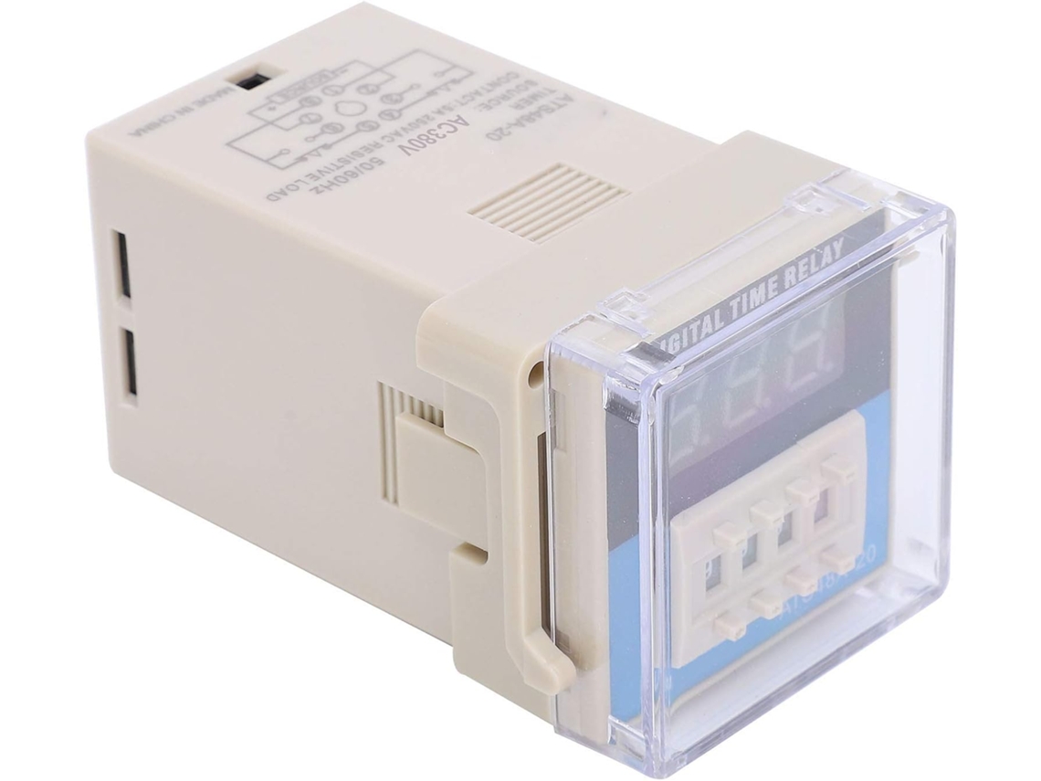 Módulo De Relé Tempo Com Display Digital Ac 380v Ats48a 20 Leds
