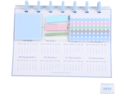 Calendário De Mesa Com Agenda Diária E Tampa Articulada- Design Compacto E Decorativo- De Planejamento