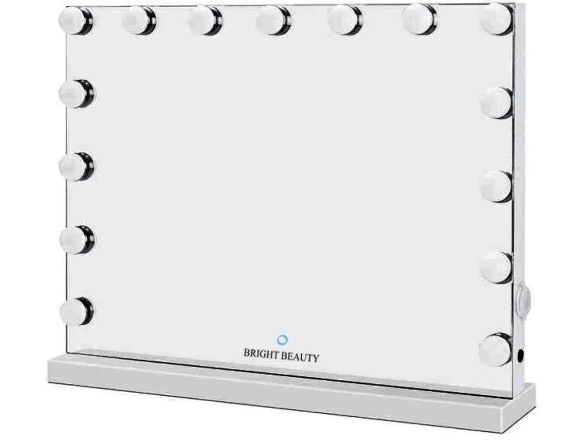 Espelho de Maquilhagem BRIGHT BEAUTY VANITY Prateado 58 x 46 cm Worten.pt