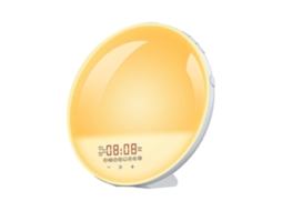 Lurelia Despertador Com Nascer Do Sol, Luz Para Despertar Com Agitador De Cama, Rádio Relógio Fm Com Simulação De Nascer Do Sol