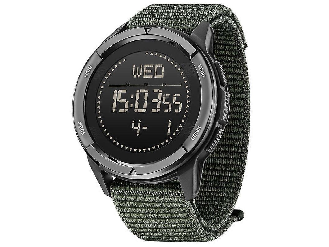 Relógio Esportivo Inteligente Masculino North Edge Alps Outdoor À Prova D'água Com Pulseira De Nylon E Fibra De Carbono