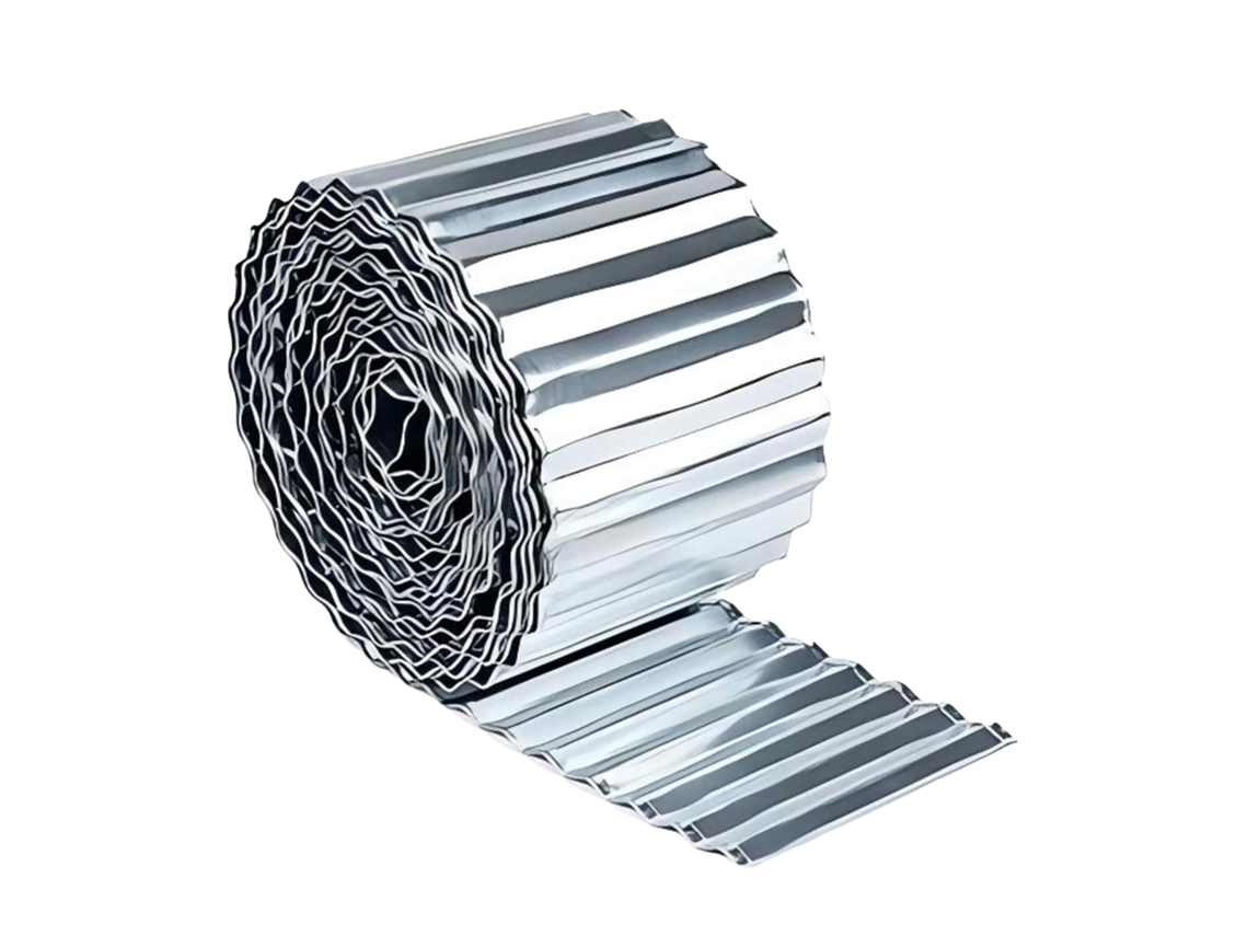 Relaxdays Borda Para Relvado, 10 M X 14 Cm, Aço Galvanizado, Rolo, Borda Flexível Para Canteiros E Relvado, Prateada