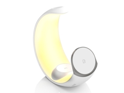 Carregador Magnético Sem Fios SFUSHOS Little Moon 4 em 1 para Telemóveis com Luz Ajustável (branco)