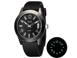 Relógio De Quartzo Addies My-1601 Com Pulseira De Silicone Luminosa E Suporte Para Calendário.