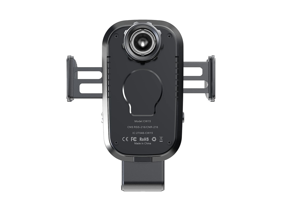 Carregador Sem Fio Carro Fast Senso Eletromagnético Sensor Para Apple Yizhood Preto