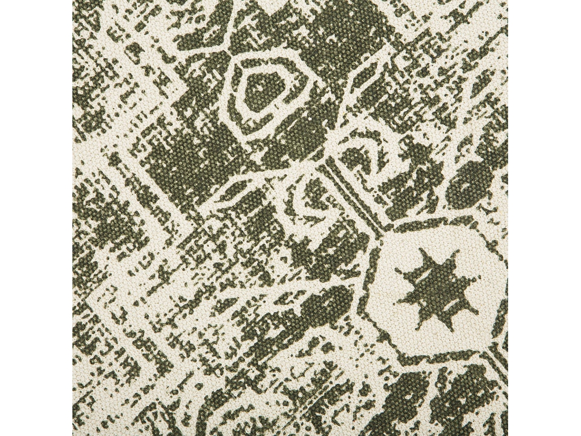 Tapete Kahta (Verde - Algodão - 120x120x1 cm)