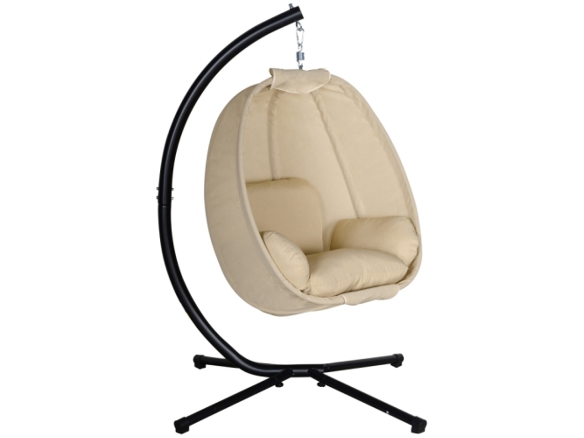 Uma Cadeira Suspensa Com Almofada Macia, Adequada Tanto Para Uso No Interior Como No Exterior. BAGOLY