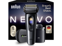 Máquina de Barbear BRAUN NEVO17010C (Bateria - 60 min - Preto)