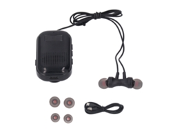 Mali fone de Ouvido Bluetooth Retrátil com Clip Suporte Cartão de Memória Fm Rádio Mp3 Player 800mah